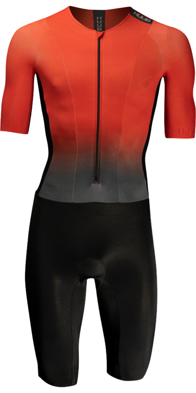 2026 HUUB Mens Collective Trisuit TCLCBR - Black / Red Fade